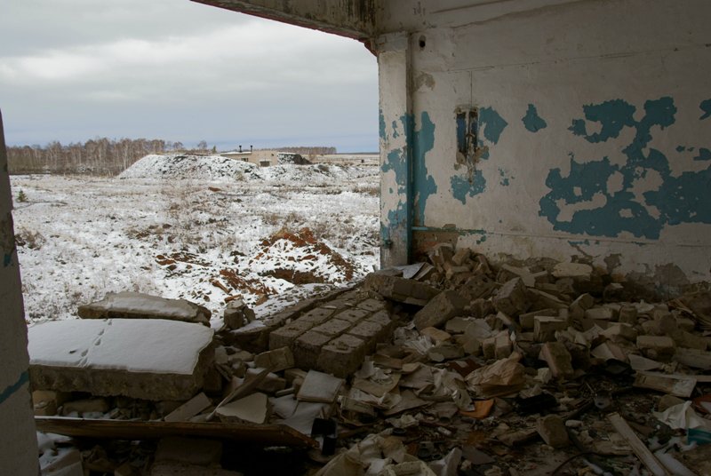 Разрушенная ракетная часть под городом Карталы, челябинской области