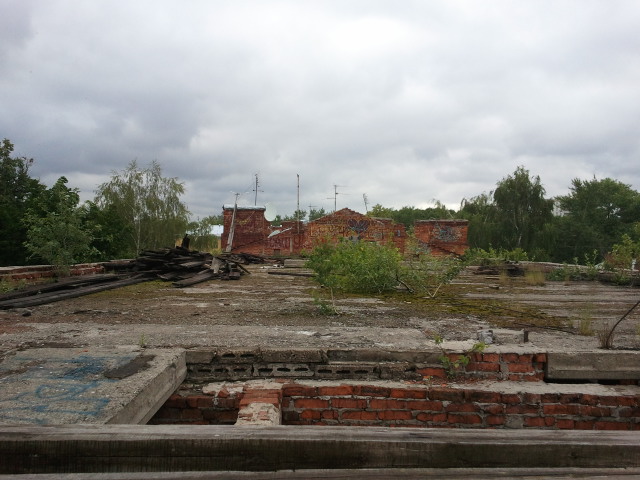 Сгоревшее здания на Головинке