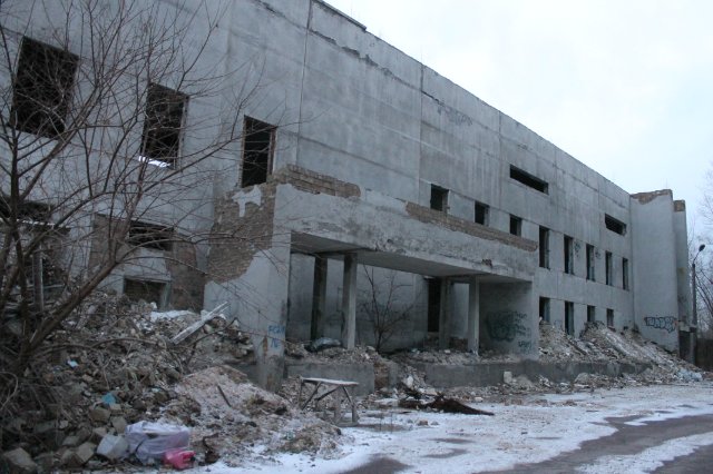 Прогулки по Киеву. Заброшенная столовая завода &quot;Радиоизмеритель&quot; + Бункер командного пункта ПВО. 08.12.2013 Фотоотчет 