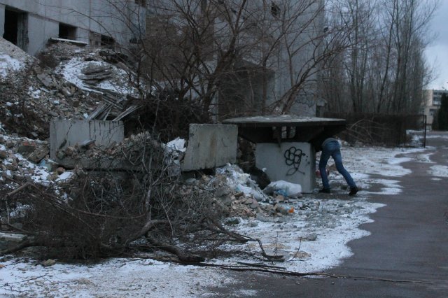 Прогулки по Киеву. Заброшенная столовая завода &quot;Радиоизмеритель&quot; + Бункер командного пункта ПВО. 08.12.2013 Фотоотчет 